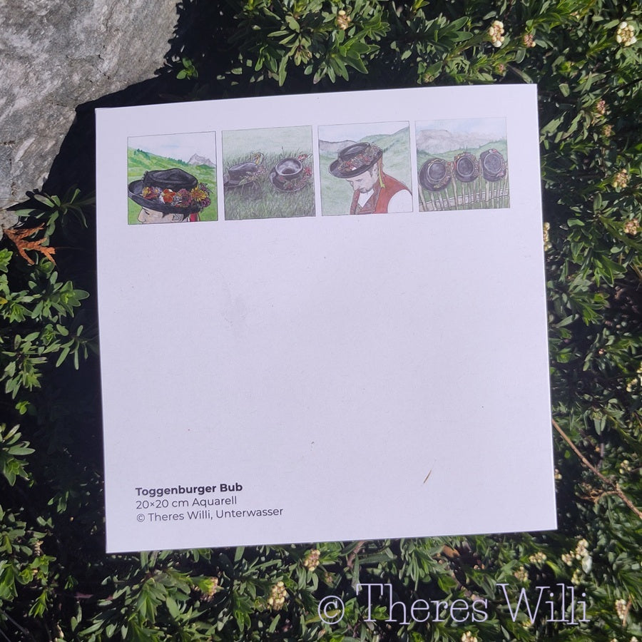 Faltkarte - Toggenburger Bub