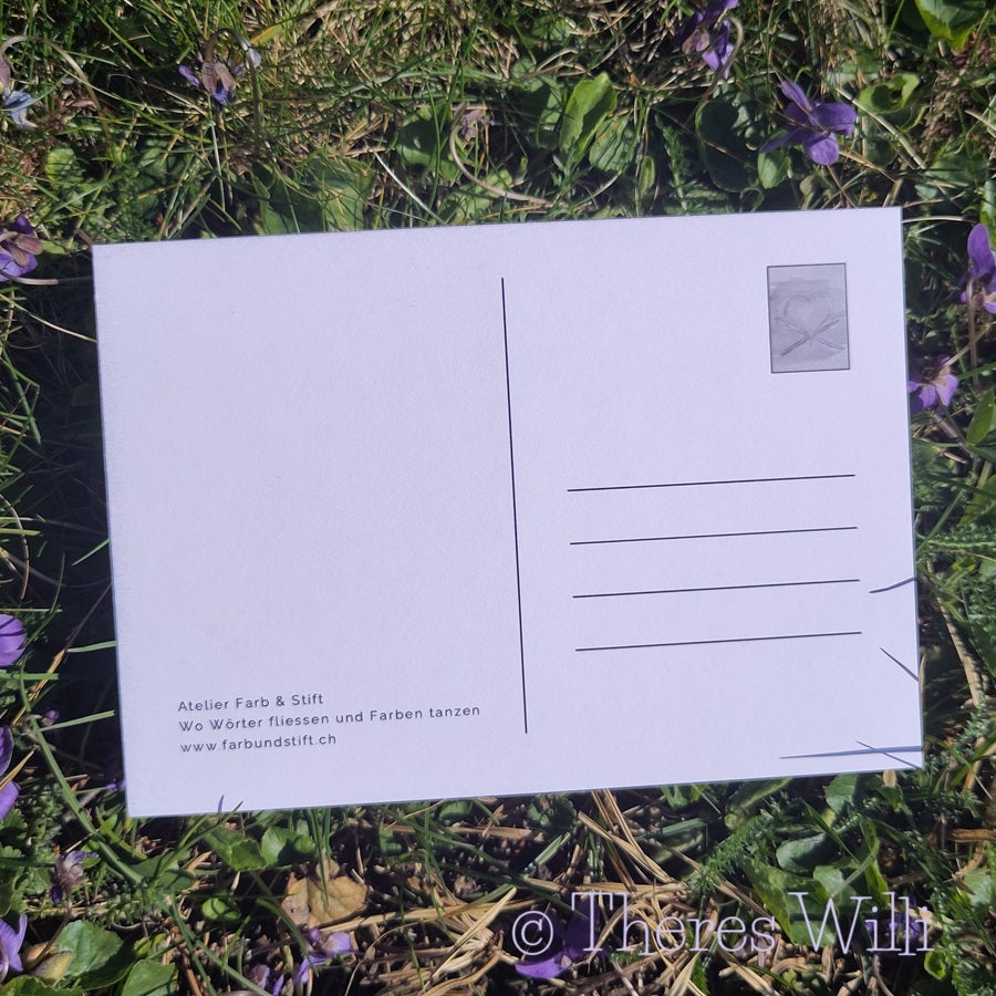 Postkarte - Schreibmaschine