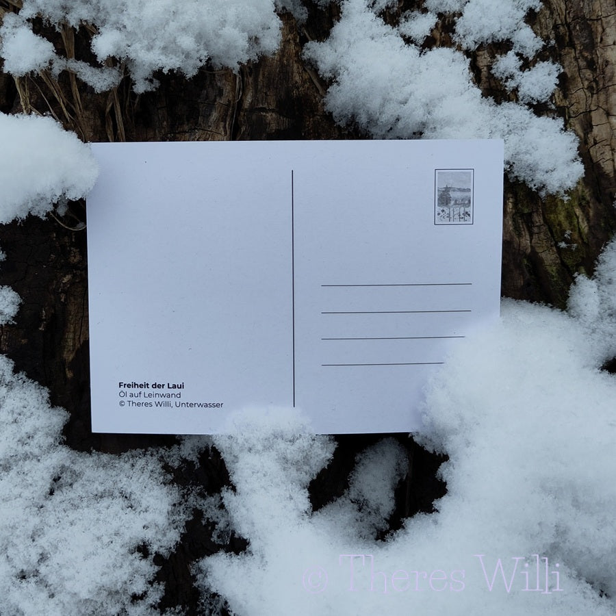 Postkarte - Freiheit der Laui