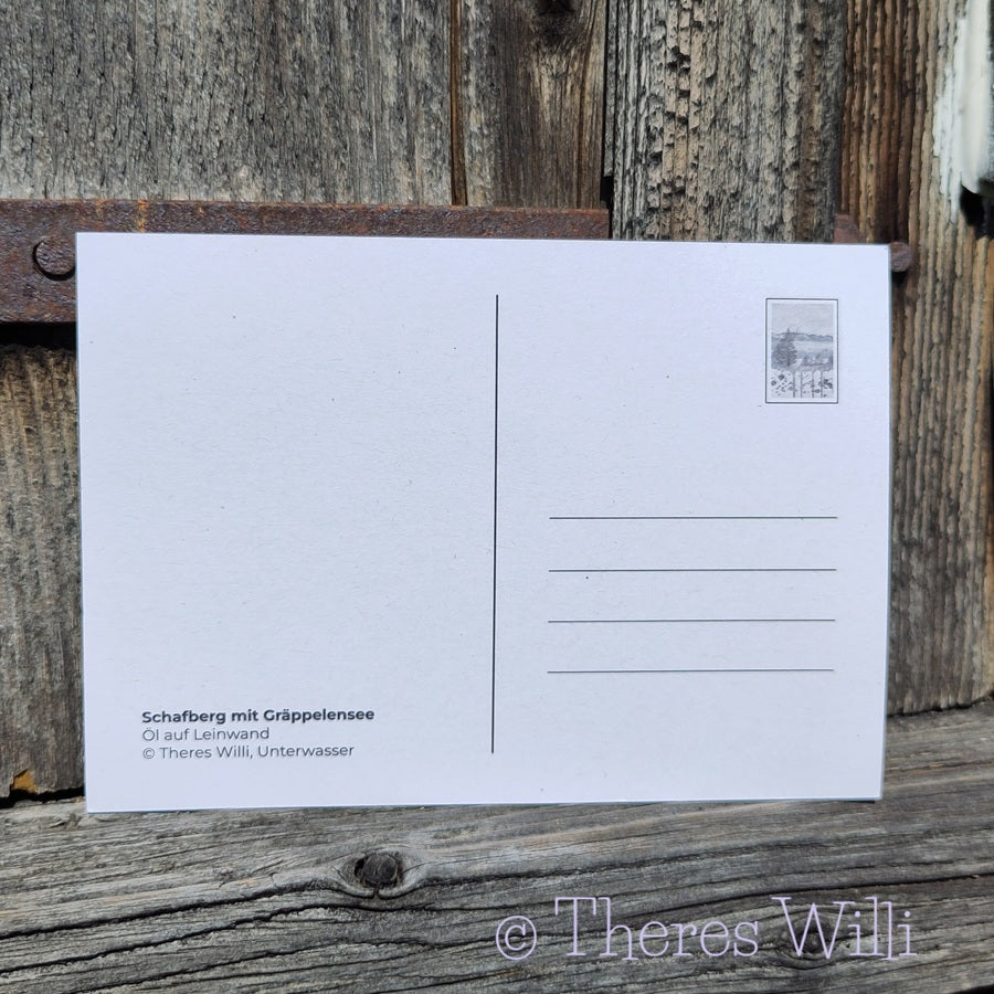 Postkarte - Schafberg mit Gräppelensee