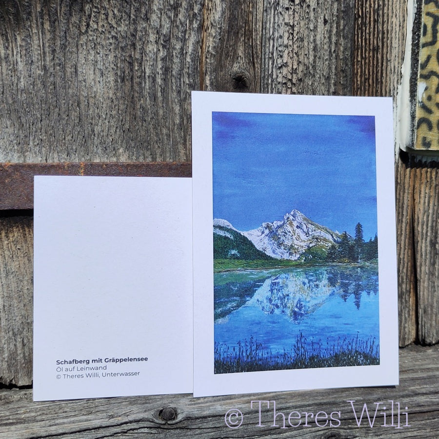 Postkarte - Schafberg mit Gräppelensee